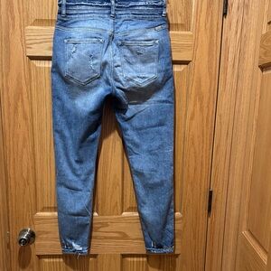 KanCan Distressed Blue Ankle Jeans